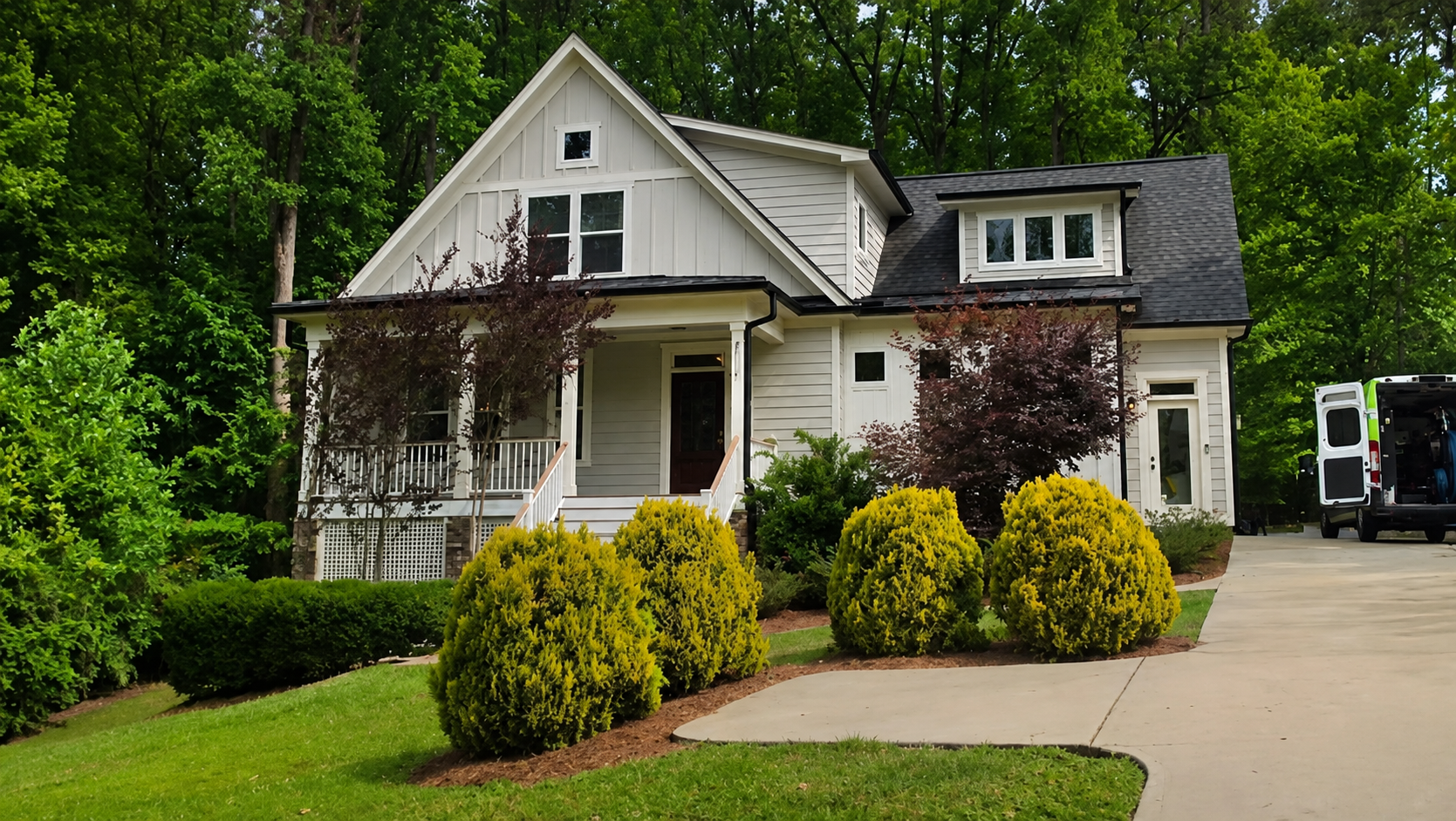 Durham North Carolina home where True Clean completed the hardwood Clean & Buff project